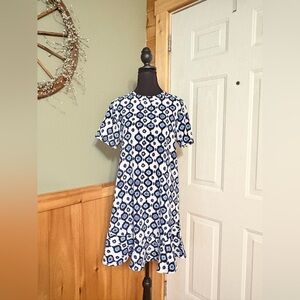 Mud Pie Blue and White Sundress size Small
